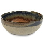 Миска (салатник), D 9 см, H 4 см, керамика ручной работы, цвет коричневый, серия Surface, Serax