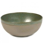 Миска (салатник), D 23,5 см, H 9 см, керамика ручной работы, цвет зеленый, серия Surface, Serax