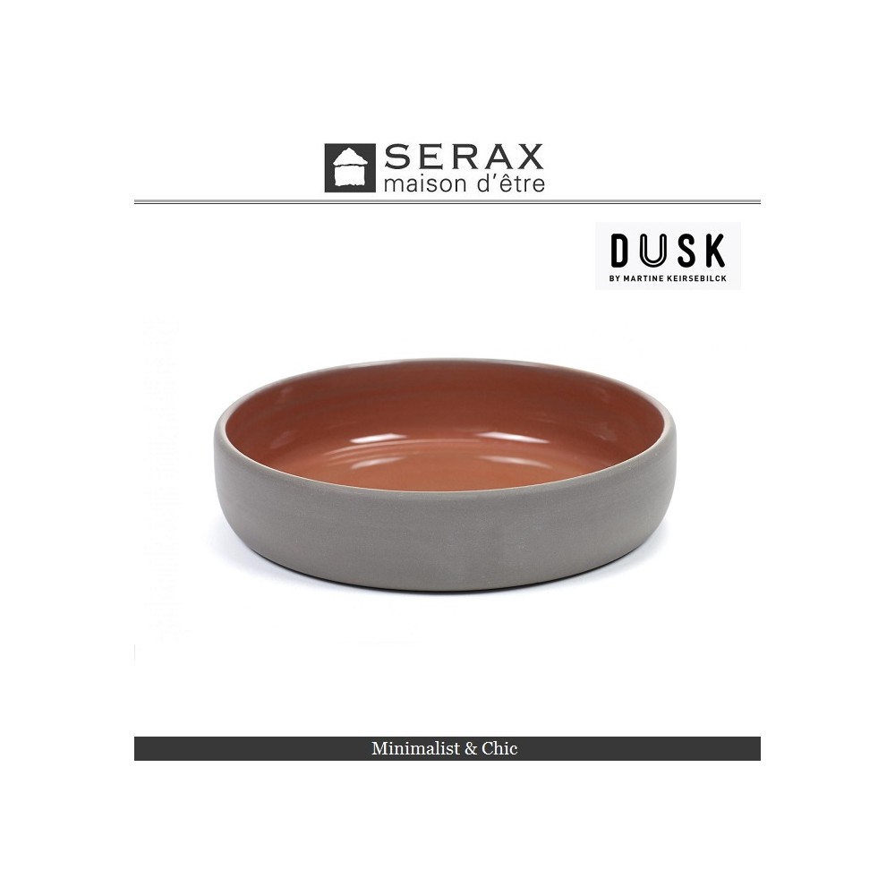 Блюдо-салатник DUSK Rouge, D 14.5 см, H 3 см, керамика ручной работы, SERAX