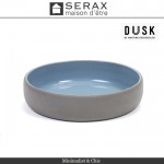 Блюдо-салатник DUSK Bleu, D 14.5 см, H 3 см, керамика ручной работы, SERAX