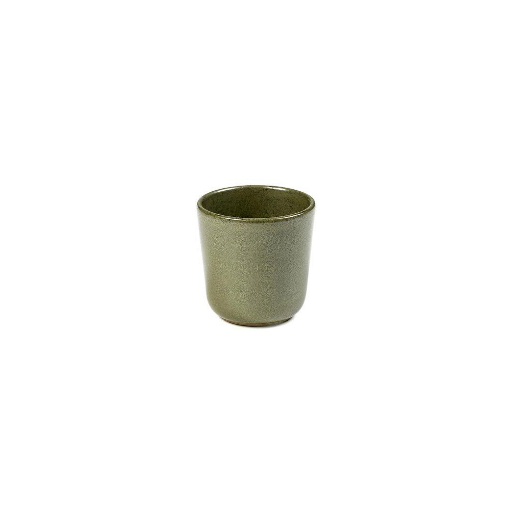 Стакан для кофе, D 6 см, H 6 см, керамика ручной работы, цвет зеленый, серия Surface, Serax