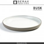 Блюдо-тарелка DUSK, D 26.8 см, H 3 см, керамика ручной работы, SERAX