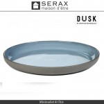 Блюдо-тарелка DUSK Bleu, D 27 см, H 3 см, керамика ручной работы, SERAX