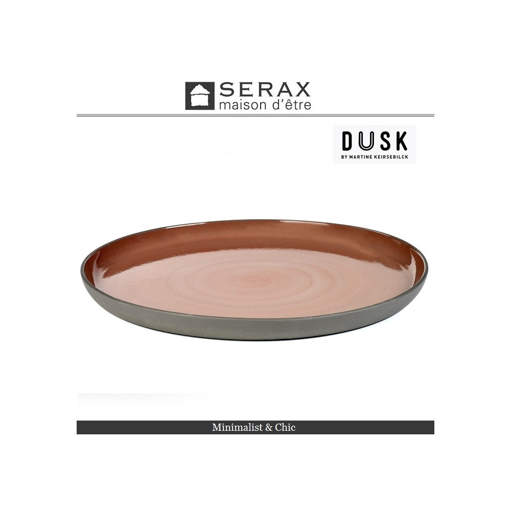 Блюдо DUSK Rouge, D 31.7 см, H 2.5 см, керамика ручной работы, SERAX