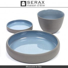 Блюдо DUSK Bleu, D 31.7 см, H 2.5 см, керамика ручной работы, SERAX