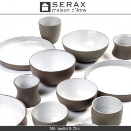 Емкость DUSK для салата, D 17.5 см, H 4 см, керамика ручной работы, SERAX