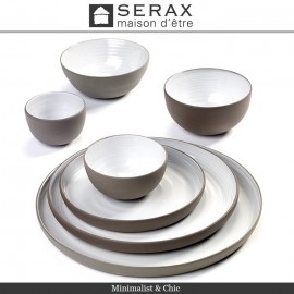 Блюдо-тарелка DUSK, D 20.5 см, H 1 см, керамика ручной работы, SERAX