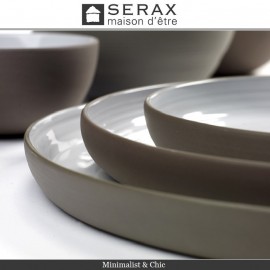 Емкость DUSK для салата (десерта), D 11 см, H 2.5 см, керамика ручной работы, SERAX