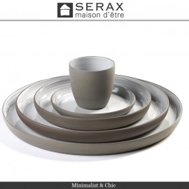 Блюдо-салатник DUSK Rouge, D 12 см, H 2 см, керамика ручной работы, SERAX