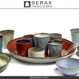 Глубокая тарелка TERRES DE REVES серый-синий, D 27.5 см, керамика ручной работы, SERAX, Бельгия