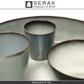 Емкость порционная TERRES DE REVES коричневый-синяя рябь, 175 мл, керамика ручной работы, SERAX
