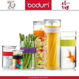 Банка PRESSO для хранения, 2500 мл, стекло, черный, BODUM