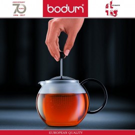 Заварочный чайник ASSAM с пресс-фильтром, 1000 мл, черный, BODUM