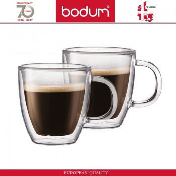 Набор термо-кружек BISTRO для кофе эспрессо, 2 шт по 150 мл, BODUM