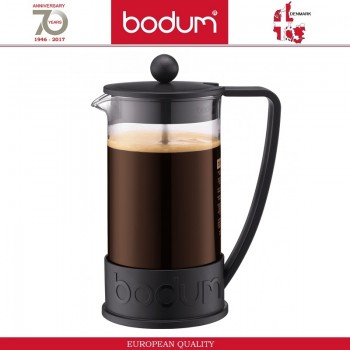 Френч-пресс BRAZIL для кофе, чая, 1000 мл, черный, BODUM