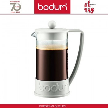 Френч-пресс BRAZIL для кофе, чая, 350 мл, белый, BODUM