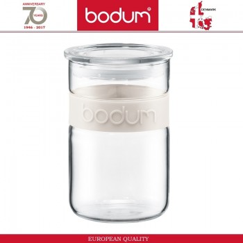 Банка PRESSO для хранения, 600 мл, стекло, белый, BODUM