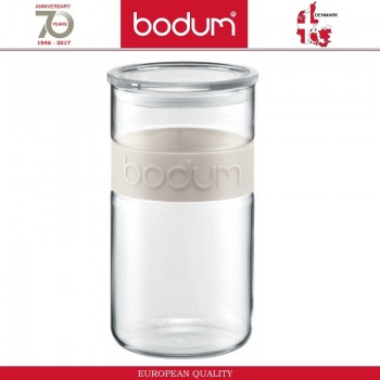 Банка PRESSO для хранения, 2000 мл, стекло, белый, BODUM