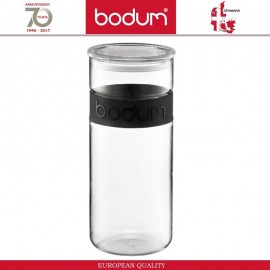 Банка PRESSO для хранения, 2500 мл, стекло, черный, BODUM
