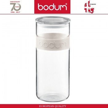 Банка PRESSO для хранения, 2500 мл, стекло, белый, BODUM