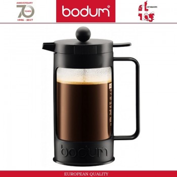 Френч-пресс BEAN для кофе, чая, 1000 мл, черный, BODUM