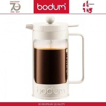 Френч-пресс BEAN для кофе, чая, 1000 мл, белый, BODUM