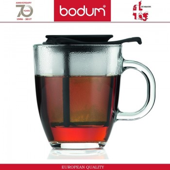 Кружка YO YO с фильтром, 350 мл, черный, BODUM