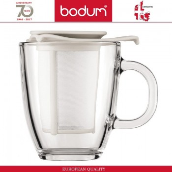 Кружка YO YO с фильтром, 350 мл, белый, BODUM