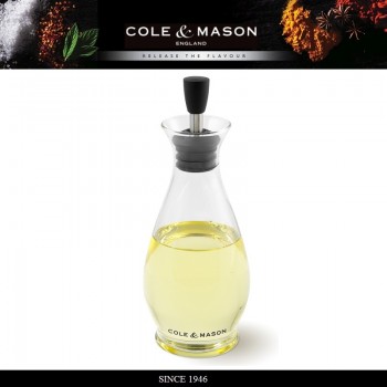 Бутылка для масла, уксуса Classic, H 20,5 см, D 6 см, стекло, Cole & Mason