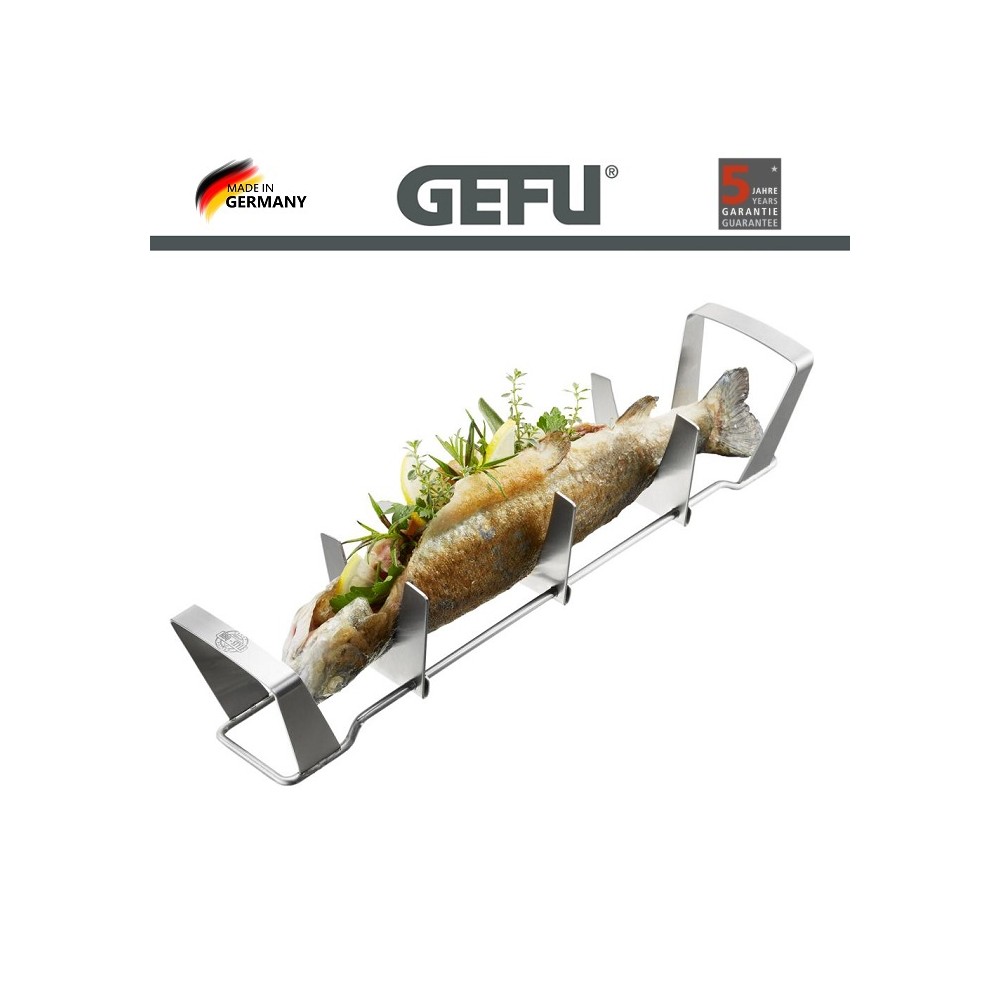 Гриль-решетка для рыбы, L 40 см, сталь нержавеющая, серия BBQ, GEFU