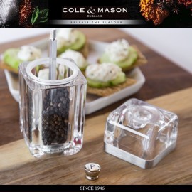 Мельница Cube для перца, H 14.5 см, Cole & Mason