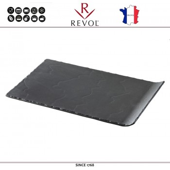 Блюдо BASALT для подачи прямоугольное с загнутым краем, 33 x 20 см, REVOL