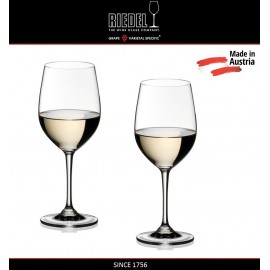 Бокалы для белых вин Chardonnay и Chablis, 2 шт, 350 мл, машинная выдувка, VINUM, RIEDEL