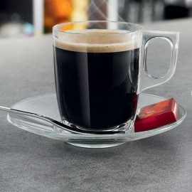 Чашка кофейная, 90 мл, D 8,3 см, H 6,8 см, стекло, серия Voluto, Arcoroc 