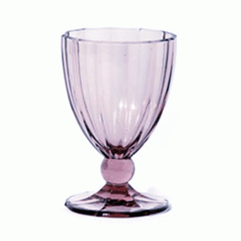 Бокал для вина, воды, 420 мл, D 9 см, H 14 см, цвет лиловый, серия Anais, Tognana
