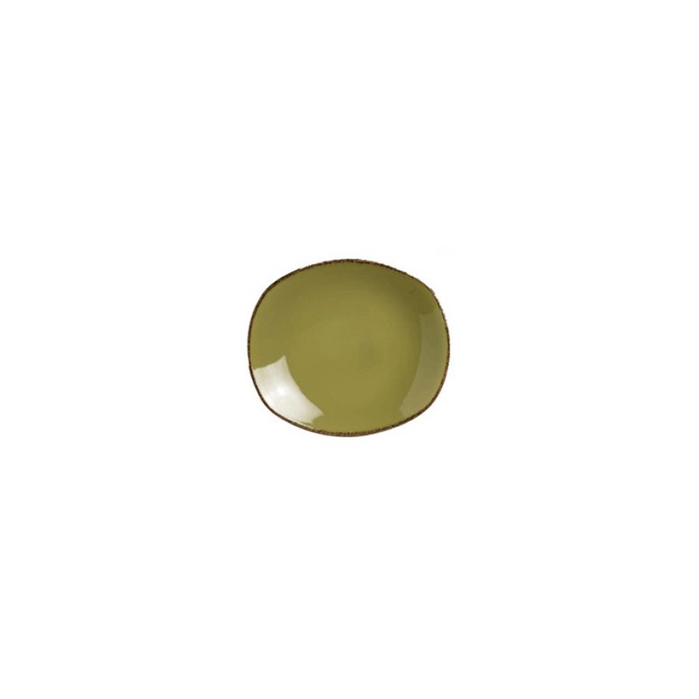 Тарелка мелкая овальная, L 15 см, W 13 см, серия Terramesa оливковый, Steelite