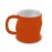Кружка "мятая", 320 мл, оранжевый, керамика, серия Coffee Time, CERAFLAME