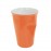 Керамический "мятый" стаканчик для кофе, 240 мл, оранжевый, керамика, серия Coffee Time, CERAFLAME