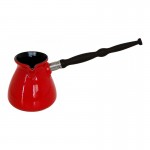 Турка для кофе, 500 мл, цвет красный, керамика, дерево, сталь, серия Ibriks NEW, CERAFLAME