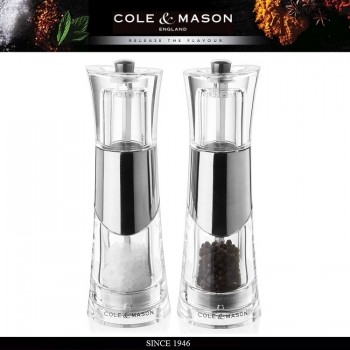 Набор мельниц Bobbi для соли и перца, 2 предмета, Cole & Mason