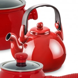 Чайник керамический Colonial, 1,7 л, цвет красный, керамика, CERAFLAME
