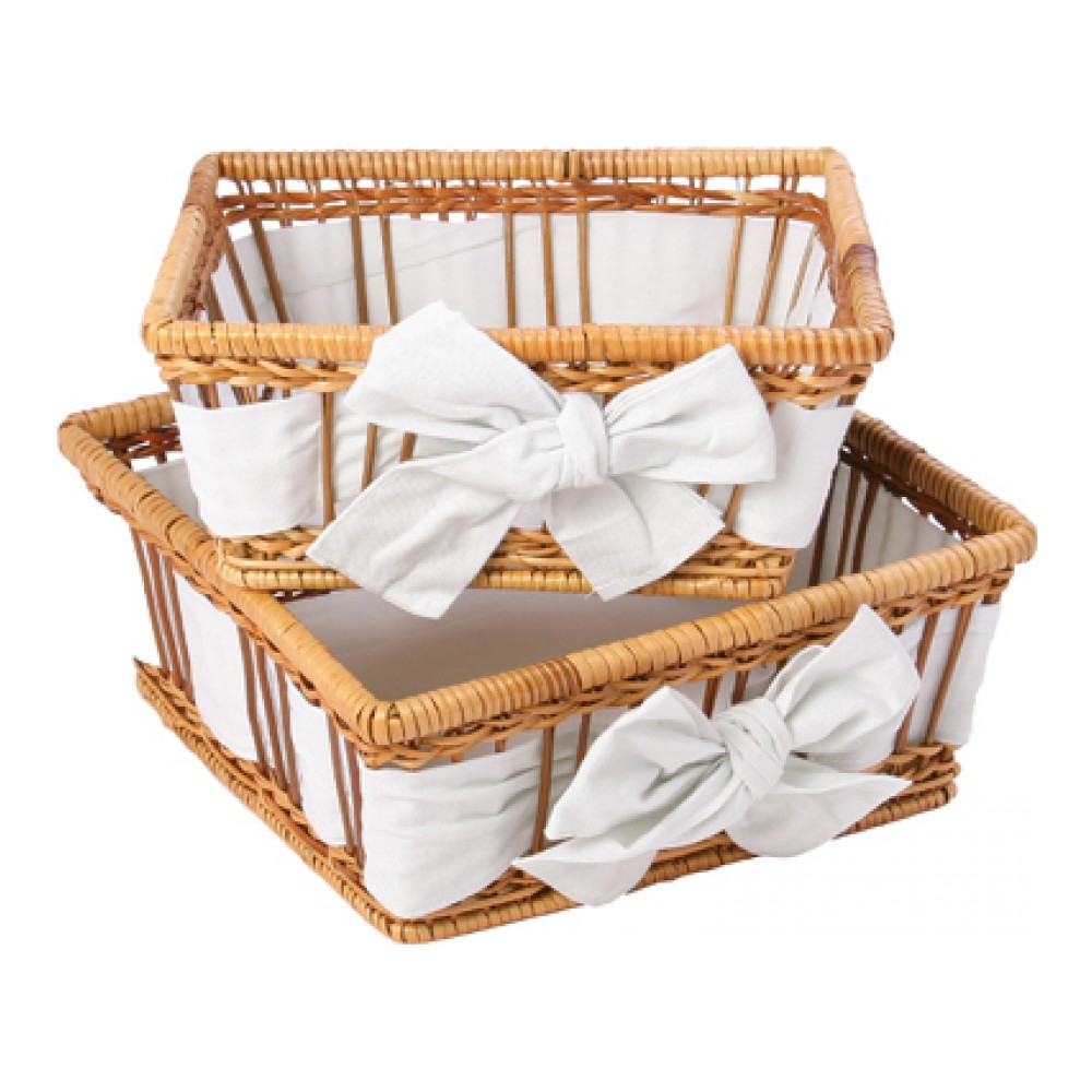 Набор корзинок для хлеба и выпечки, 2 предмета, ротанг, хлопок, Premier Housewares