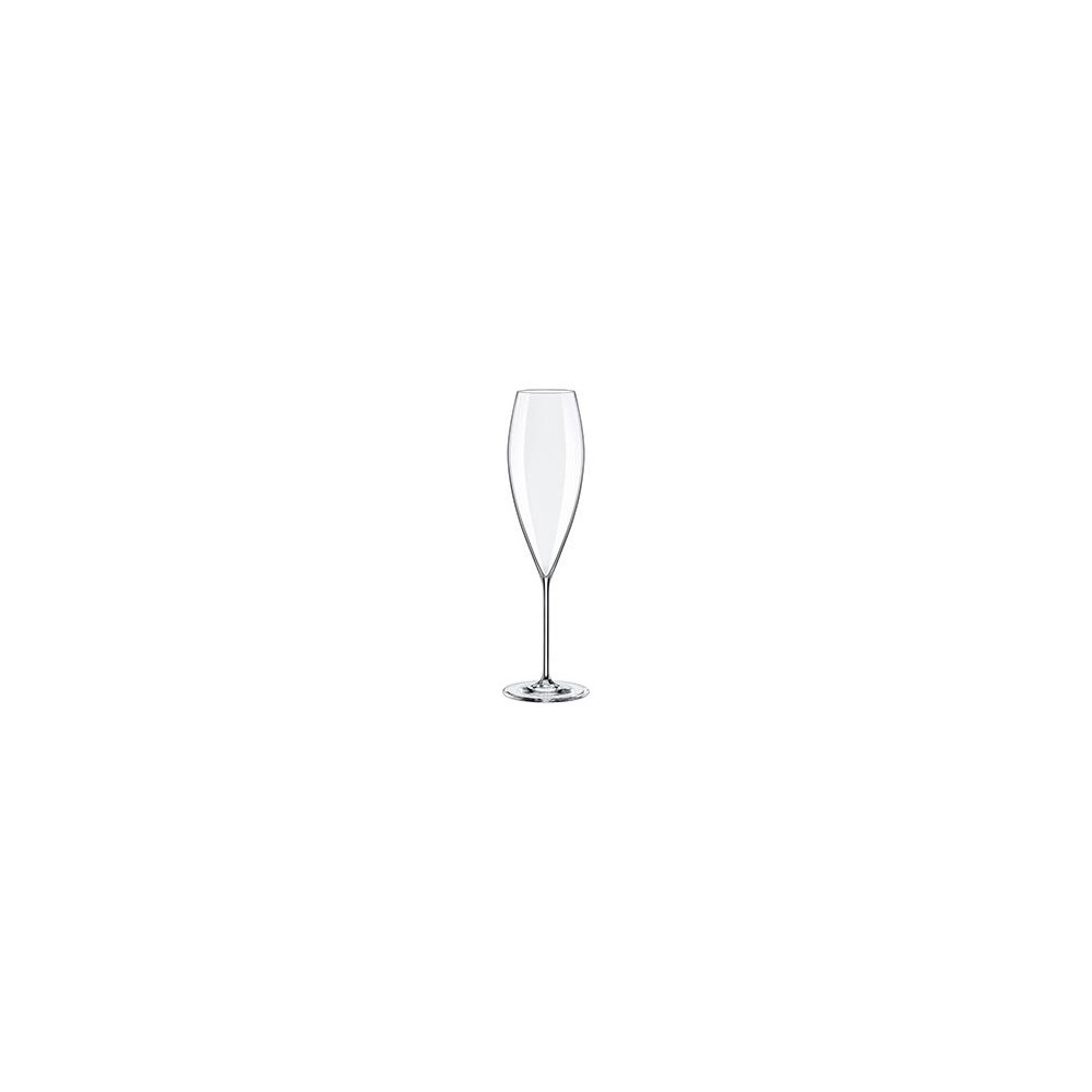Бокал - флюте (ручной работы) для шампанского, 270 мл, хрустальное стекло, серия Sensual, RONA
