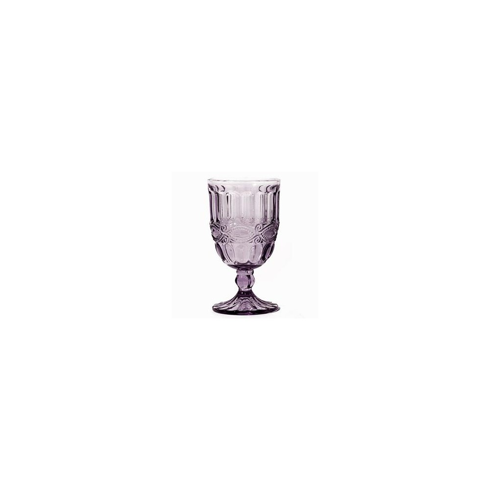 Бокал для вина, воды, 275 мл, D 8 см, H 14 см, стекло, цвет лавандовый, серия Solange, Tognana