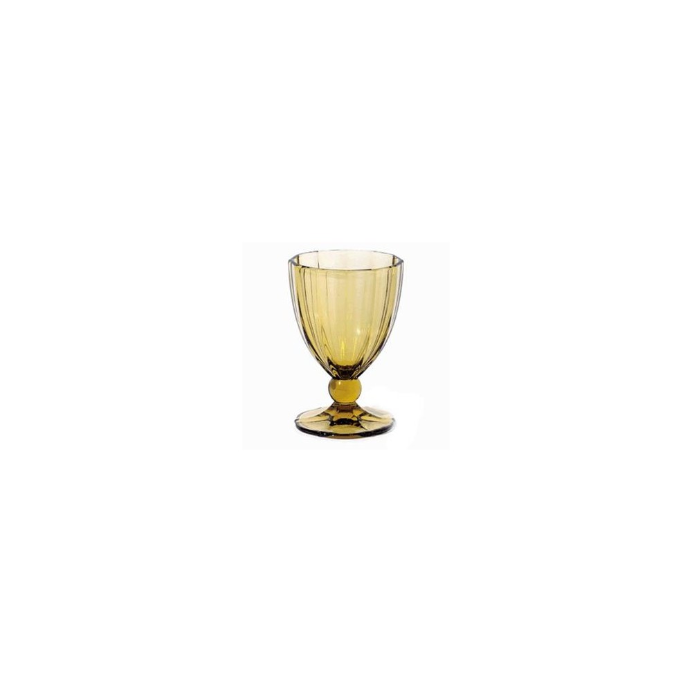 Бокал для вина, воды, 420 мл, D 9 см, H 14 см, стекло, цвет янтарный, серия Anais, Tognana