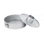 Двойная разъемная форма для выпечки, D 26 см, H 7 см, сталь, антипригарное покрытие, серия Silver, WALMER