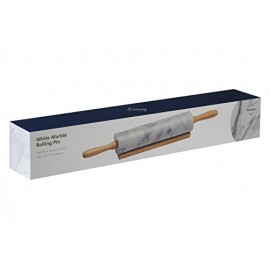 Скалка мраморная, вращающиеся ручки, D 6 см, L 46 см, мрамор, серия Marble, Premier Housewares