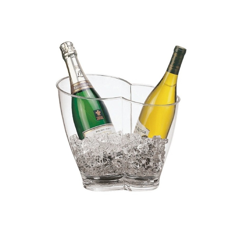 Ведро для охлаждения шампанского и вина, на 2 бутылки, 5.4 л, H 26.5 см, акрил, Paderno