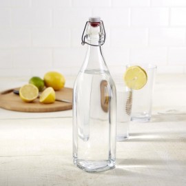 Бутылка универсальная "Swing" 1 л, H 31,5 см, стекло, Bormioli Rocco - Fidenza