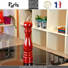 Мельница PARIS CLASSIC Laque Ruby для соли, H 18 см, красный, PEUGEOT